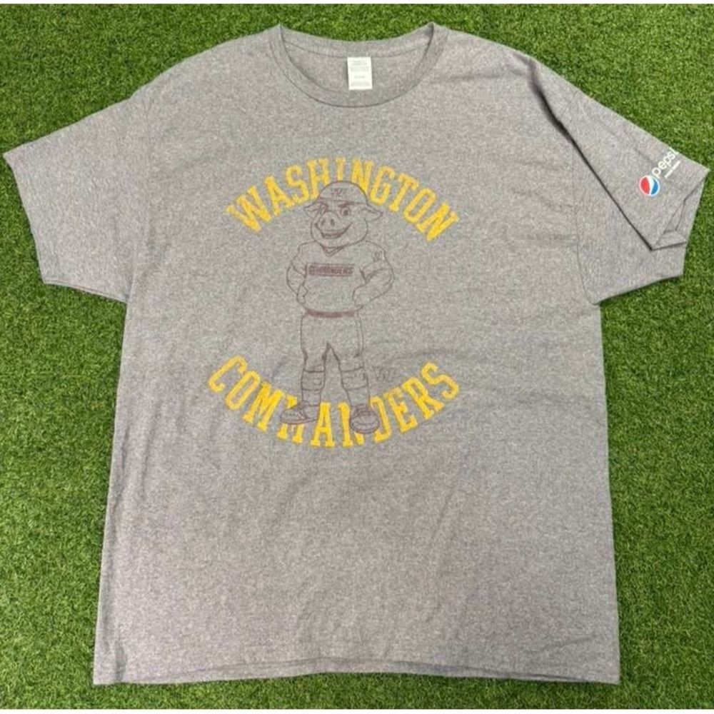 Washington Commanders NFL Shirt Mens XL Heather Gray Pepsi Zero Sugar Football‎